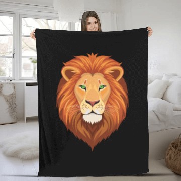 Discover Tiger - Lion - Fearless - Lion King Fleece Blankets
