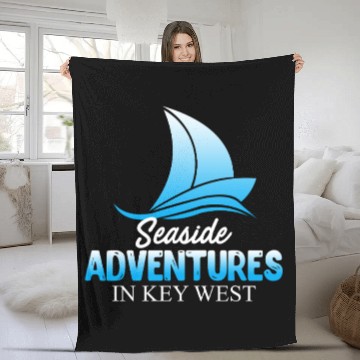 Discover FLORIDA KEYS SEA ADVENTURES IN KEY-WEST Keys Fleece Blankets