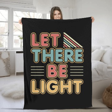 Discover Let There Be Light religious novelty peace trendy Fleece Blankets