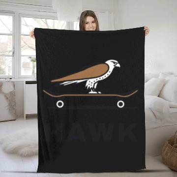 Discover Hawk Skater Fan Skateboard Stunts Freestyle Gift Fleece Blankets