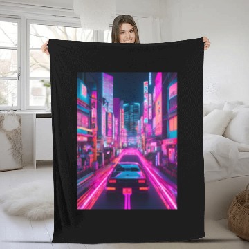 Discover Synthwave 3 Fleece Blankets