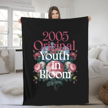 Discover 2005 Original Youth in Bloom Floral Fleece Blankets