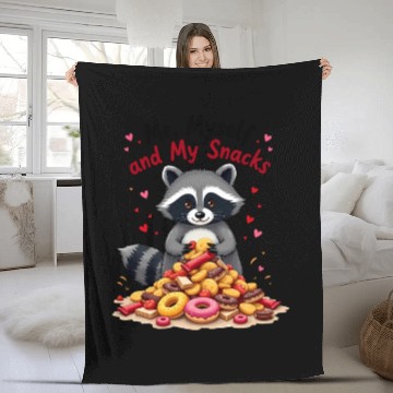 Discover Me, Myself, and My Snacks Fleece Blankets