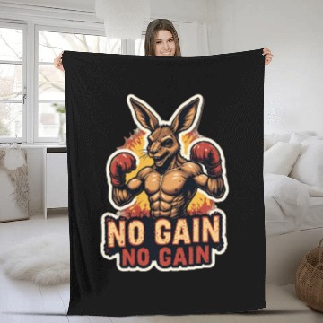 Discover Kangaroo Kickboxing Gym Fleece Blankets