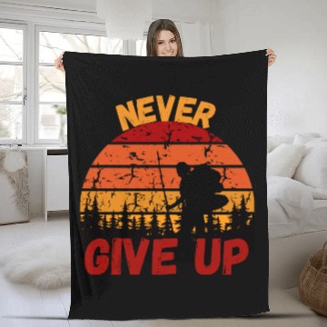 Discover Never Give Up Forest Adventure Design Fleece Blankets