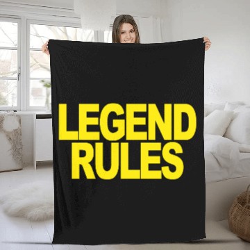 Discover Lengend Rules Red and Yellow Fleece Blankets