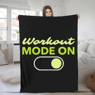 Discover workout Fleece Blankets design