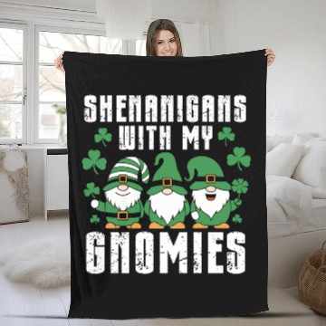 Discover Shenanigans With My Gnomies Fleece Blankets