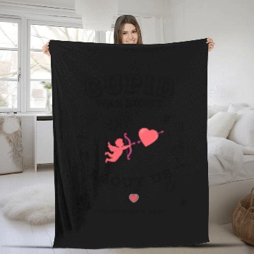 Discover CUPID WAS RIGHT ABOUT US Fleece Blankets