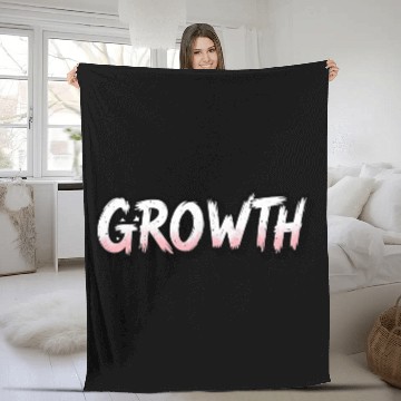 Discover Growth Design Fleece Blankets