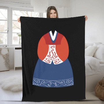 Discover Luxury Korean Hanbok Fleece Blankets