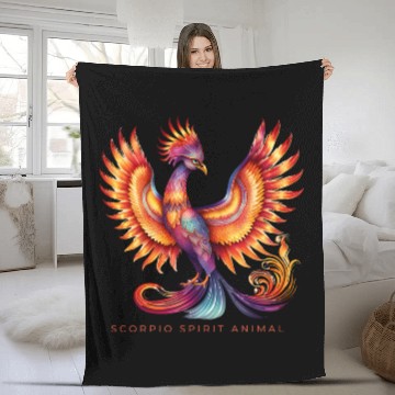 Discover Scorpio Spirit Animal Phenix Alebrije Female Fleece Blankets