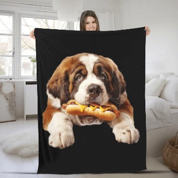 Discover Saint Bernard Fleece Blankets