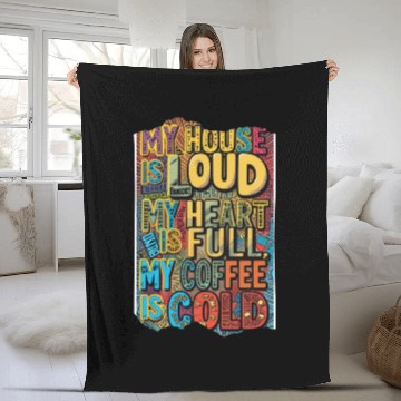 Discover Parenting on hard mode Neurodivergent edition Fleece Blankets