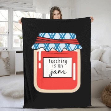 Discover Teaching is my Jam,teacher,teacher appreciation Fleece Blankets