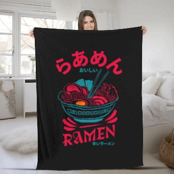 Discover Ramen Fleece Blankets