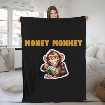 Discover MONEY MONKEY Fleece Blankets