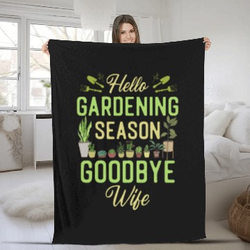 Discover Plant Lover Gardening Husband Wife Fleece Blankets