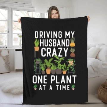 Discover Plant Lover Gardening Husband Wife Fleece Blankets