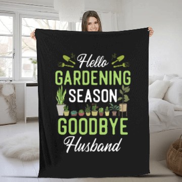 Discover Plant Lover Gardening Husband Wife Fleece Blankets