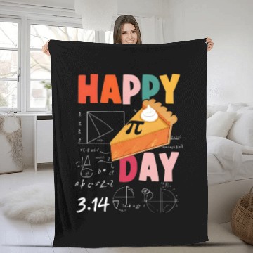 Discover Pi Day 3.14 Pie Math Science Pi Symbol Teachers Fleece Blankets