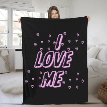 Discover I love me – Self-Love & Confidence Design Fleece Blankets