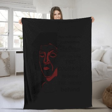 Discover Christopher Columbus day courage Fleece Blankets