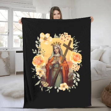 Discover St Helena The True Cross and Church Fleece Blankets