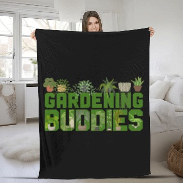 Discover Plant Lover Gardening Besties Fleece Blankets