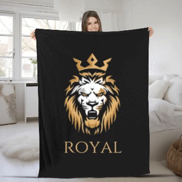 Discover Royal Lion Fleece Blankets