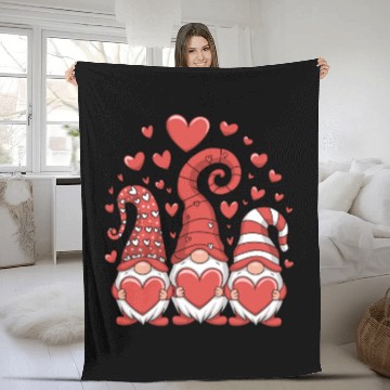 Discover Love Gnomes Fleece Blankets