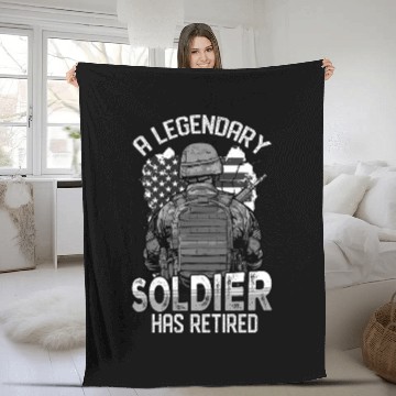 Discover Dysfunctional Veteran Retired Fleece Blankets