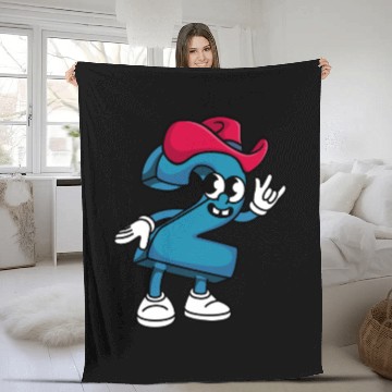 Discover Number Two Cowboy Runner Up with Attitude Fleece Blankets
