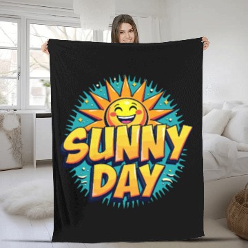 Discover Sunny Day Sun Summer Vacation Fleece Blankets