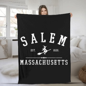 Discover Salem Massachusetts Est 1626 Fleece Blankets