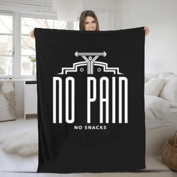 Discover No Pain No Snacks Hiit Cardio Fleece Blankets