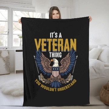 Discover Dysfunctional Veteran It's A Veteran Thing Fleece Blankets