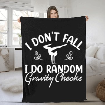 Discover Gymnastics Gym Fitness Sports Training Fleece Blankets