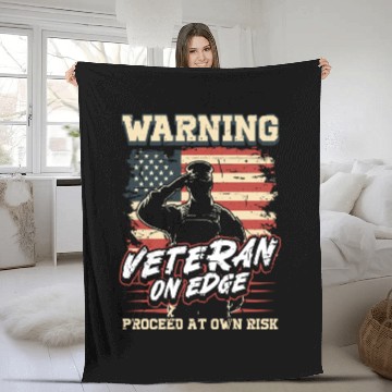 Discover Dysfunctional Veteran Proceed At Own Risk Fleece Blankets