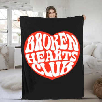 Discover Broken Hearts Club Fleece Blankets