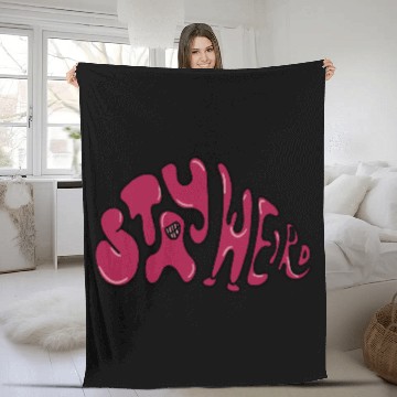 Discover Stay Weird - Be Yourself Fleece Blankets