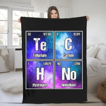 Discover Techno Periodic Table – Perfect Rave & Festival Fleece Blankets
