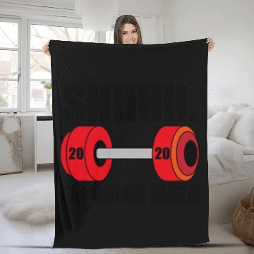 Discover SHHH I m doing math! Fleece Blankets