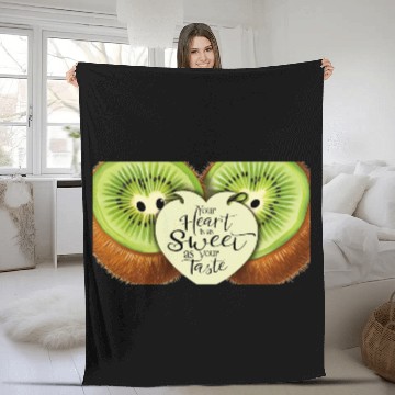 Discover Your Heart is Sweet as Your Taste – Kiwi Love Fleece Blankets
