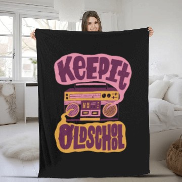 Discover Keepit Old School Fleece Blankets