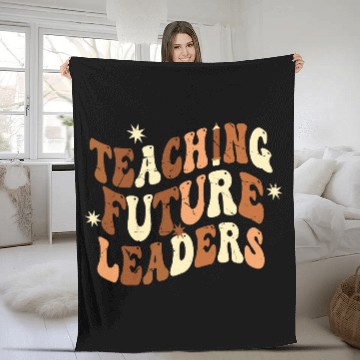 Discover Teaching Future Leaders Dope Black Melanin Teacher Fleece Blankets
