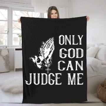 Discover ONLY GOD CAN JUDGE ME Fleece Blankets