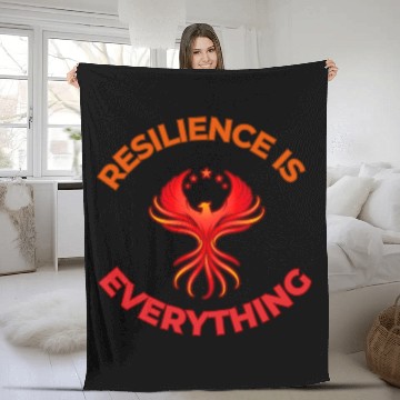 Discover Unbreakable Spirit: Rise Like the Phoenix Fleece Blankets