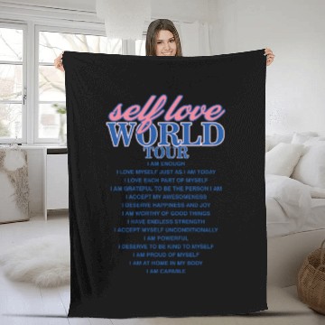 Discover Selflove World Tour Fleece Blankets