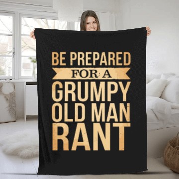 Discover Grumpy Old Man Fleece Blankets